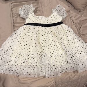 Cynthia Rowley White and Black Polka Dot Dress